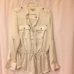 Michael Kors crinkled silk blouse